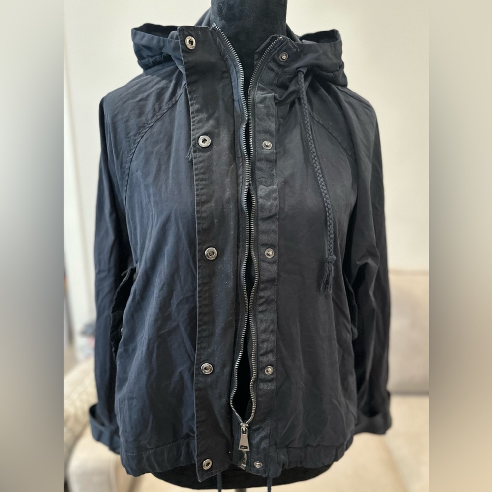 FRANCESCAS Miami Hooded Rain Coat Women Size Large - Picture 9 of 12